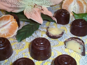 Cioccolatini ripieni crema mandarino